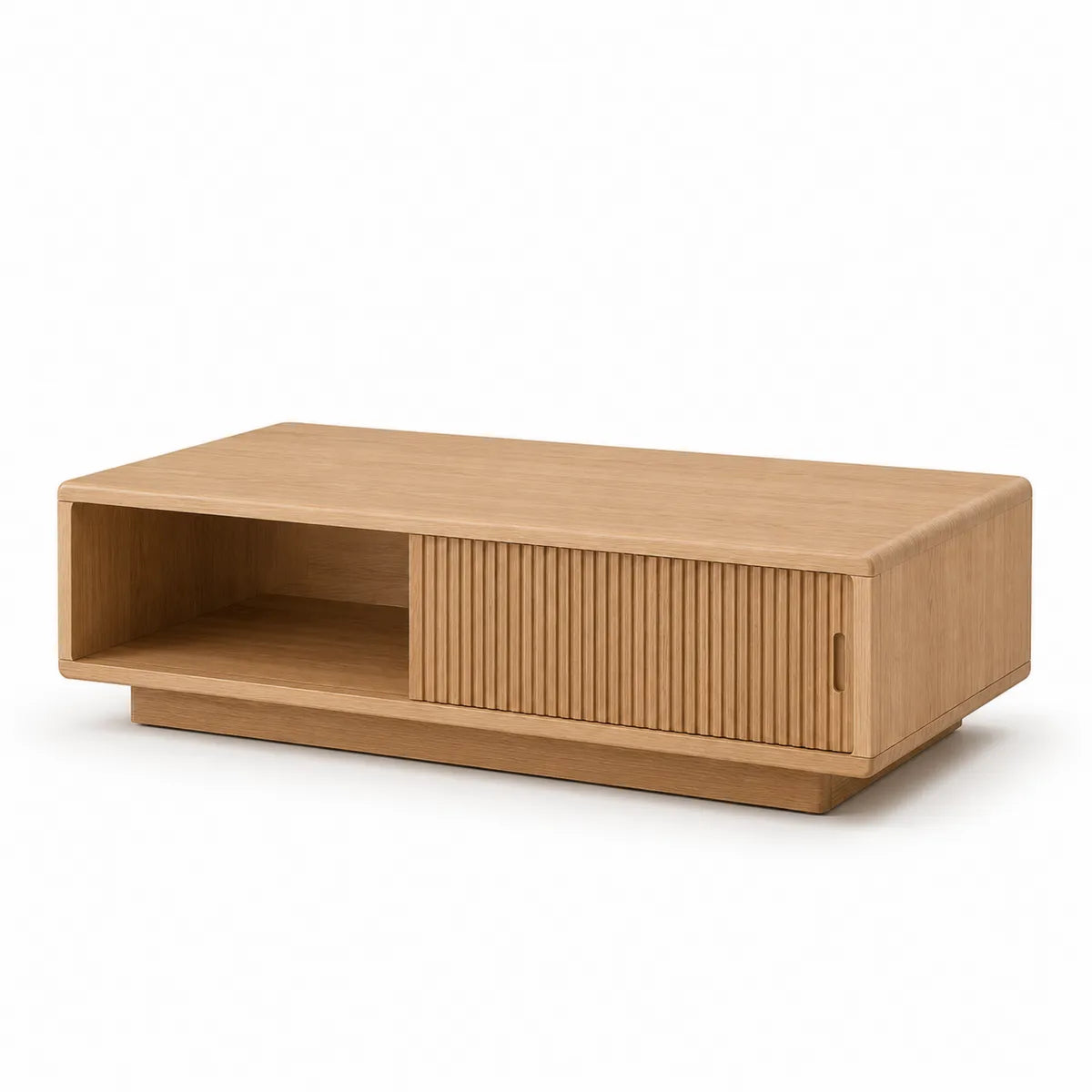 Stolik drewniany z przesuwanym frontem 120x60x40 cm